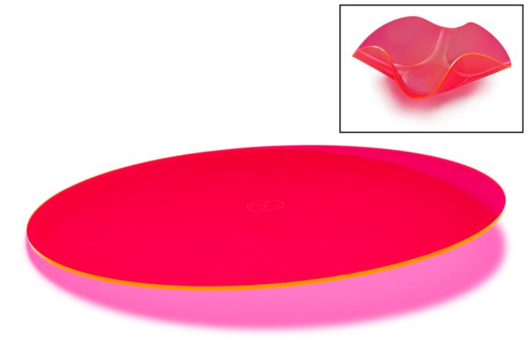 FANZY Skål, Fluorescerende Pink, Ø330mm